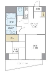 ソレアード東府中の物件間取画像